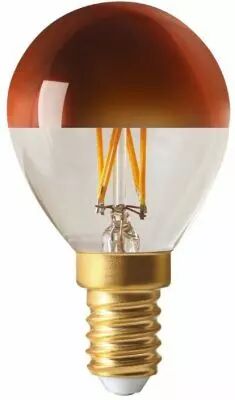 Sph�rique G45 Filament LED \ Calotte Bronze\  4W E14 2700K 350Lm Dimmable (15656)