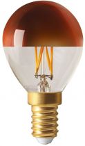 Sphérique G45 Filament LED \ Calotte Bronze\  4W E14 2700K 350Lm Dimmable (15656)