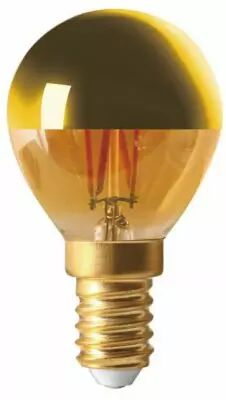 Sph�rique G45 Filament LED \ Calotte Dor�e\  4W E14 2700K 350Lm Dimmable (15652)