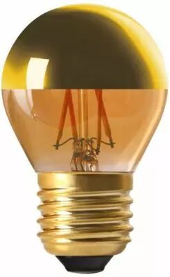 Sph�rique G45 Filament LED \ Calotte Dor�e\  4W E27 2700K 350Lm Dimmable (15653)