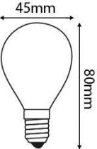 Sphérique G45 Filament LED 4W E14 2700K 300Lm Dimmable Mat. (28647)