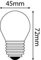 Sphérique G45 Filament LED 4W E27 2700K 350Lm Dimmable Claire (28648)