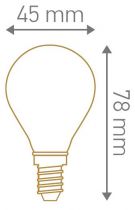 Sphérique G45 Filament LED LOOPS 2W E14 2200K 110Lm Claire (716615)