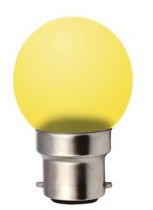 SPHERIQUE LED 1W B22 240V JAUNE
