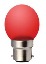 SPHERIQUE LED 1W B22 240V ROUGE