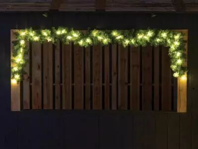 Spike Light LED - 250 cm - 40 lampes � leds blanc chaud - fil vert - 31V (SKL-LED-2.5-300-UW)