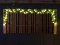Spike Light LED - 250 cm - 40 lampes à leds blanc chaud - fil vert - 31V (SKL-LED-2.5-300-UW)