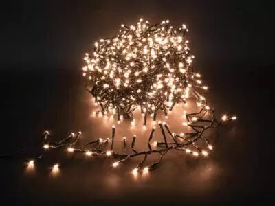 Spinlight LED - 12 m - 1020 lampes blanc arizona - fil noir - modulateur - 31V (SNL-LED-12-1020-31V-AW)