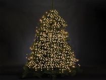 Spinlight LED - 12 m - 1020 lampes blanc chaud - fil noir - modulateur - 31V (SNL-LED-12-1020-31V-UW)