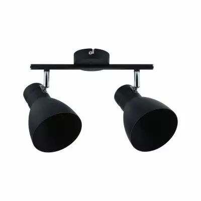 Spot de plafond Davy E27 230V max. 2x20W Noir (66760)