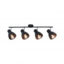 Spot de plafond Davy E27 230V max. 4x20W Noir (66762)