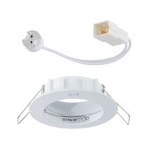 Spot encastré 12 Volt alu blanc sans ampoule IP44 (17943)