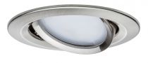 Spot encastré LED Coin Slim IP23 rond 6,8 W acier Kit unitaire à intensité variable et orientable (93877)