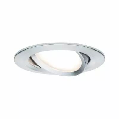 Spot encastr� LED Coin Slim IP23 rond 6,8 W alu Kit unitaire � intensit� variable et orientable (93902)