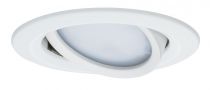 Spot encastré LED Coin Slim IP23 rond 6,8 W blanc Kit unitaire à intensité variable et orientable (93876)