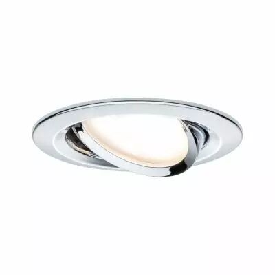 Spot encastr� LED Coin Slim IP23 rond 6,8 W chrome Kit unitaire � intensit� variable et orientable (93879)