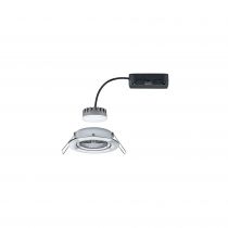 Spot encastré LED Coin Slim IP23 rond 6,8 W chrome Kit unitaire à intensité variable et orientable (93879)