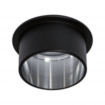 Spot encastré LED Gil IP44 rond 68mm Coin 6W 470lm 230V 2700K Noir mat/Acier brossé (93382)