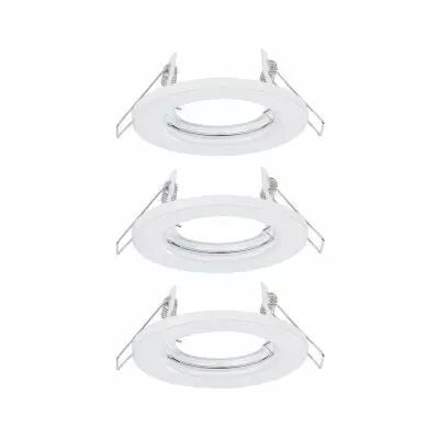 Spot encastr� max. 3xW GU10 230V Blanc fixes kit de3 sans ampoules (93392)