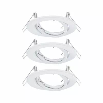 Spot encastr� max. 3xW GU10 230V Blanc orientables kit de3 sans ampoules (93390)