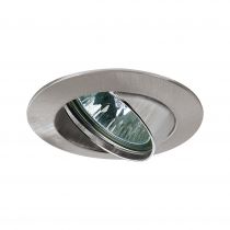 Spot encastr orientable acier bross 12V sans ampoule (17955)