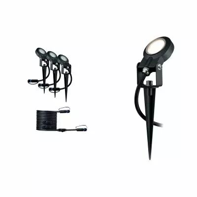 Spot ext. Plug&Shine Sting Kit compl. IP67 3000K 3x6W 24V gradable (93689)
