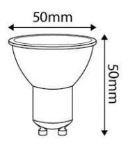 Spot LED 7W GU10 4000K 600Lm 100° (160197)