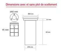 SPOT LED COB ENCASTRABLE SOL - IP67 3W - 180 lm - 4000K ETNA (677920)