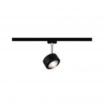 Spot LED URail Aldan 9W Noir mat/chrome 2700K Métal / plastique gradable (96927)
