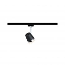 Spot LED URail Cone max. 15W Noir mat/chrome Métal/plastique GU10 (96925)