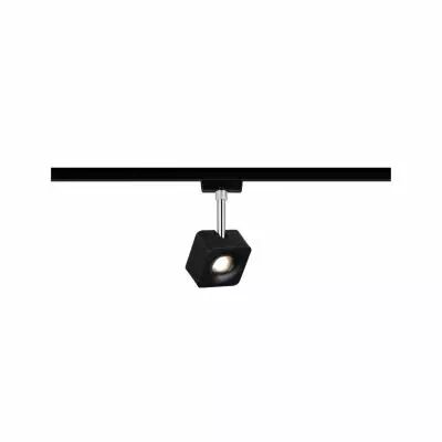 Spot LED URail Cube 8W Noir mat/chrome 2700K M�tal / plastique gradable (96923)