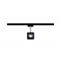 Spot LED URail Cube 8W Noir mat/chrome 4000 K Métal/plastique gradable (96941)