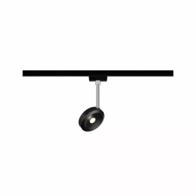 Spot LED URail Discus 5W Noir mat/chrome 2700K M�tal / plastique gradable (96922)