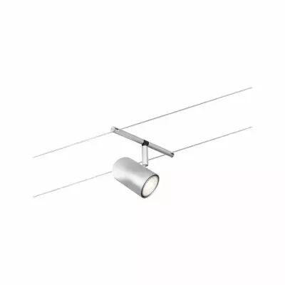 Spot pour cable tendu  Cup max10W Chrome d�p/Chrome GU5,3 12V CC Syn/M�tal (94466)