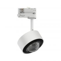 Spot ProRail3 Aldan 1x9W Blanc/Noir 230V métal 4000K 3 phases dimmable (91392)