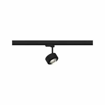 Spot ProRail3 Aldan 1x9W Noir/Chrome 230V m�tal 3000K 3 phases dimmable (91390)