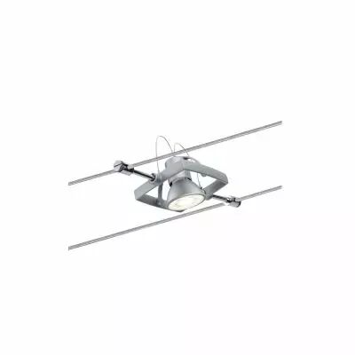 Spot sur c�ble Mac II chrome mat sans ampoule, max. 10 W GU5,3 (94132)