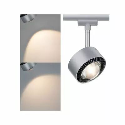 Spot URail Aldan 1x9W chrome mat/noir 230V m�tal/plastique gradable (95519)