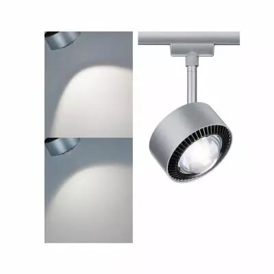 Spot URail Aldan 9W 4000K Chrome d�p/ Noir 230V m�tal/plastique gradable (96810)