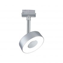 Spot URail Circle 1x5W 4000K Chrome dép /Chrome 230V Métal/plastique grd (96799)