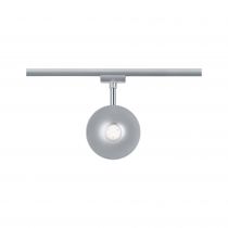 Spot URail Sphere 7,5W 4000K Chrome dép /Chrome 230V plastique gradable (96801)