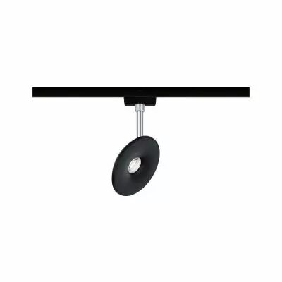 Spot URail Sphere 7,5W 4000K Noir d�p /Chrome 230V plastique gradable (96802)