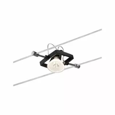 Spot Wire System Mac II max. 1x10W GU5,3 noir mat 12V m�tal plastique (94291)
