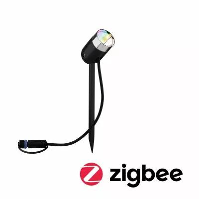 Spot ZigBee Plug & Shine Pike RGBW 4W 24V 40� IP65 anthracite (94283)