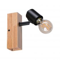 Spots Arvid max. 1x20W E27 230V Noir/bois (66770)