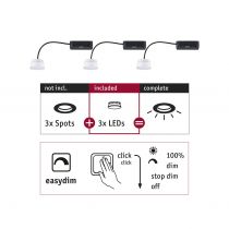 Spots encastrés Choose Module LED Coin EasyDim 3x6,5W 2700 (92477)