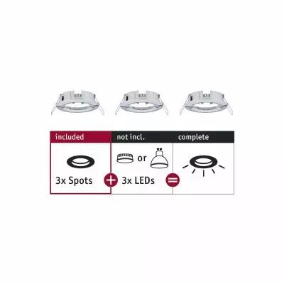 Spots encastr�s Choose Spots fixe max. 10W Chrome 230V (92482)