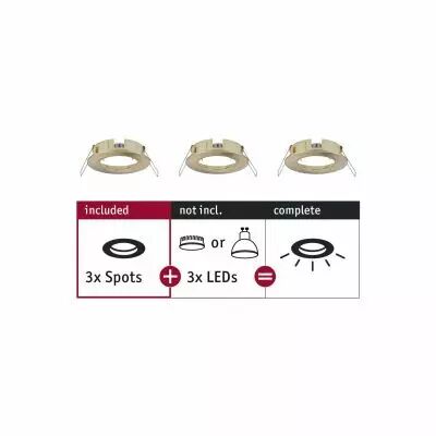 Spots encastr�s Choose Spots fixe max. 10W Laiton bross� 230V (92483)