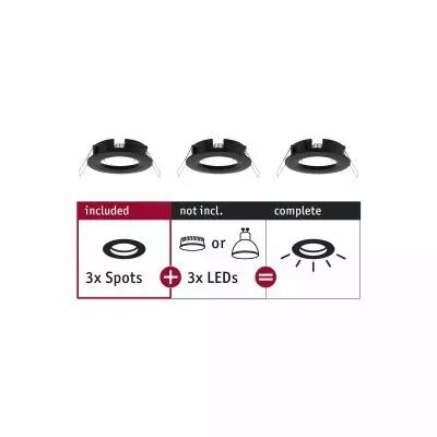 Spots encastr�s Choose Spots fixe max. 10W Noir mat 230V (92481)
