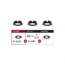 Spots encastrés Choose Spots fixe max. 10W Noir mat 230V (92481)